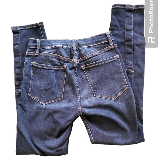 Frame Mid Rise Le Skinny de Jeanne Jeans Button Ankle | Size 27 - Picture 2 of 5